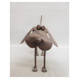 Vintage metal dog sculpture