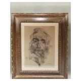 Signed Nicolai Fechin original lithograph