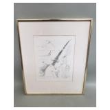 Salvador Dali etching