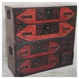 2-piece Japanese Isho Dansu chest of drawers