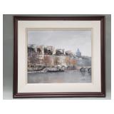 Signed Impressionist oil on canvas landscape