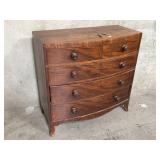 Antique walnut chest of drawers