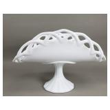 Vintage milk glass compote