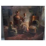 Oil on canvas painting, signed Evert Pieters