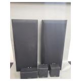 Group of vintage Technics speakers