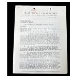 1960 Walt Disney distribution contract