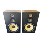 Pair of vintage Fisher DS-177 3-way speakers