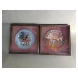 Pair of porcelain collectable plates