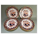 10 Booths dinner plates - "Rajah" pattern fine