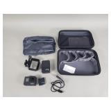 GoPro Black 7 camera with case and accessories