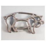 Vintage solid brass pig tribit