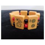 Vintage Bakelite mahjong bracelet