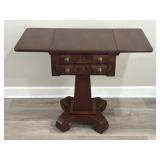 American Empire-style drop leaf side table