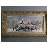 Signed Jean Calogero oil on canvas painting