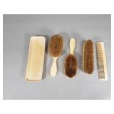 Group of vintage celluloid vanity set