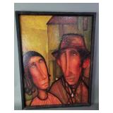 Signed Renï¿½ Cazassus textured oil on canvas