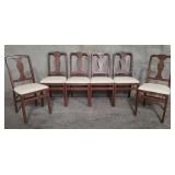 6 Stakmore faux leather folding chairs