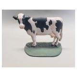 Vintage cast iron cow doorstop