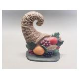 Vintage cast iron cornucopia doorstop