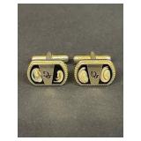 Vintage Christian Dior gold plated cufflinks