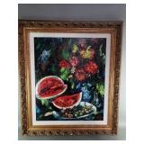 Signed Emeric Vagh Weinmann oil on canvas