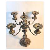 Vintage USA made silver plate candelabra