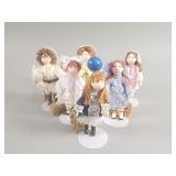 Group of "Small People by Cecily" minature dolls
