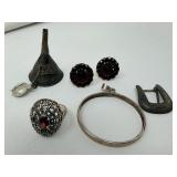 Group of sterling silver jewelry