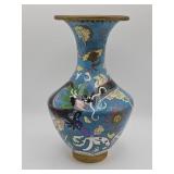 Chinese cloisonnï¿½ dragon vase