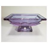 Vintage German purple lead crystal rectangular