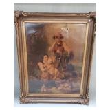 Lithograph on canvas reproduction of  "German