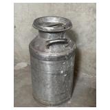 Vintage metal milk can