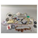 Group of costume jewelry