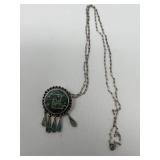 Vintage sterling silver pendant with sterling