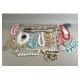 Vintage costume jewelry - bracelets, necklaces,