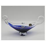 Vintage Murano glass gondola ashtray