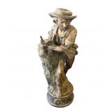 Vintage French-style ceramic sculpture