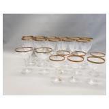 20pc Bohemian crystal stemware
