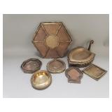 Group of vintage nest of trinket dishes