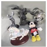 Group of composite, polyester figurines