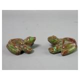 Ceramic fertility frog figures