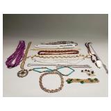 Group of costume necklaces
