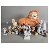 Group of porcelain and ceramic figures
