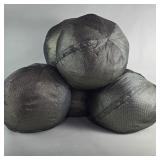 Group of vintage round pillows
