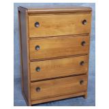 Built of John Art Deco-style walnut veneer chest