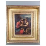 Oil on canvas reproduction of Correggio