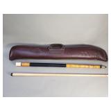 Adam pool with leather case