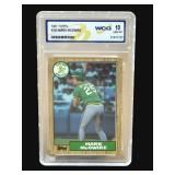 1987 Topps Mark McGuire rookie grade 10