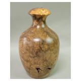 Vintage hand carved Mallee root wood vase