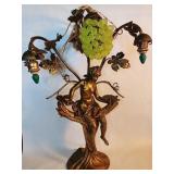 Antique French style Art Nouveau figural lamp